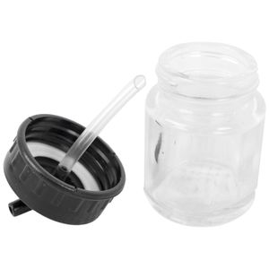 Glass Jar With 22cc 45 Deg Spout For Airbrush